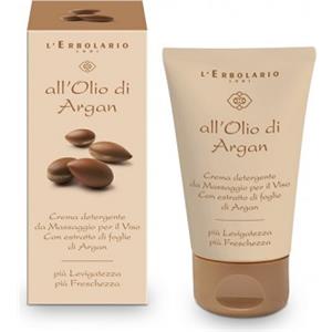 L'Erbolario Crema Detergente da Massaggio per il Viso all'Olio di Argan - 125 ml