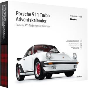 FRANZIS 67322 - Porsche 911 Turbo Adventskalender - Maßstab 1:24 in Grand-Prix-Weiß