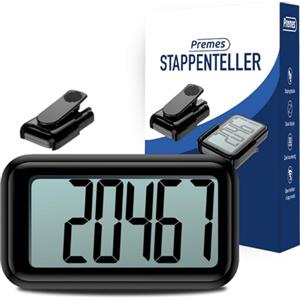 Premes - Pedometro - Activity Tracker - Pedometro - Tasca dei pantaloni - con clip