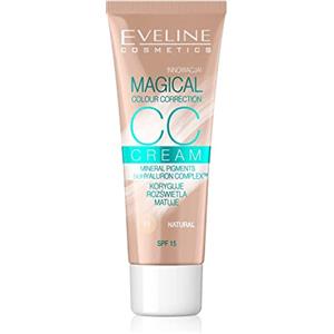 Eveline Cosmetics CC Cream Correttore di Colore Magico - Fondotinta Multitasking #51 Naturale, 30ml - Formula Idratante e Levigante a Lunga Durata per un Effetto Radioso