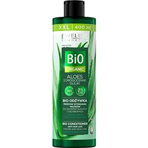 Eveline Cosmetics Bio Organic Balsamo Anticaduta per Capelli Secchi e Indeboliti con Aloe, Olio di Mandorle, Olio di Argan & Cocco - 400ml