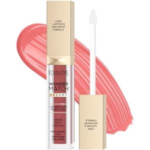 Eveline Cosmetics Wonder Match Rossetto Liquido Opaco - 08 Cashmere Rosato, Lunga Tenuta, Idratante