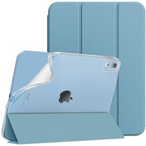 TiMOVO Cover per iPad A16 11 Generazione 11 Pollici 2025, iPad 10 Generazione 2022 10,9", Custodia Sottile protettiva Retro Traslucido in TPU, Funzione di Auto Sveglia/Sonno, Blu Nebbioso