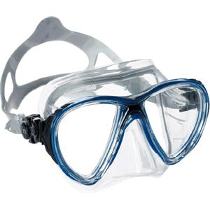 Cressi Big Eyes Evolution - Maschera Subacquea Unisex in Silicone Crystal, Trasparente Crystall/Blu Nero, Taglia Unica