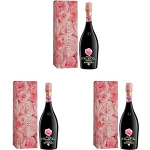 Bottega Il Vino Dell'Amore Petalo Moscato Spumante Dolce con Astuccio - 750ml (Confezione da 3)