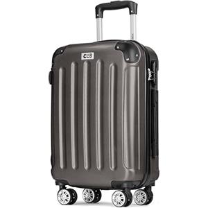 POSH Valigia Cabina 55x40x23 cm - Leggera in ABS Rigido - Borsone da Viaggio 35 L con Serratura a Combinazione - Trolley da 2,5 kg con Ruote Girevoli a 360° - Perfetto per soggiorni brevi