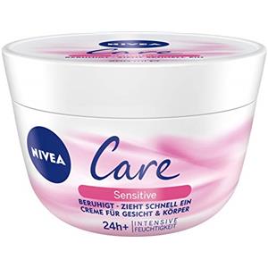 NIVEA Crema viso e corpo sensibile alla cura 3 vasetti da 200 ml