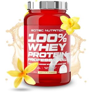 Scitec Nutrition 100% Whey Protein Professional - Potenziato con aminoacidi extra ed enzimi digestivi - Senza glutine - Senza olio di palma, 920 g, Vaniglia