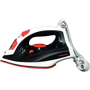 Necchi - NCL- 668 Ferro da stiro a vapore, 2600W, temperatura regolabile, pulsante spray, vapore per getto spray, funzioni deumidificazione, indicatore di alimentazione, piastra in ceramica
