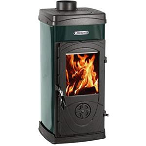 La Nordica STUFA PANORAMICA A LEGNA 'SUPER JUNIOR', VERDE