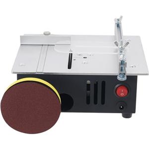 Treeisland Mini sega circolare da tavolo, 96 W, multifunzione, portatile, di precisione, per il taglio di piccole parti