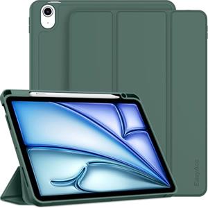 EasyAcc Cover Custodia Compatibile con iPad Air 11 Pollici M3/M2 (2025/2024), iPad Air 5/4 (10,9-Pollici, Modello 2022/2020, 5a/4a Generazione), Supporta Ricarica Magnetica di iPencil,Verde Notte
