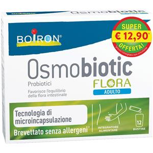 Boiron Osmobiotic Flora - Integratore di Probiotici in Bustine (12 bustine) con Microincapsulazione Brevettata