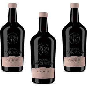 Vinum Hadrianum Publicius 2023 Wine Cerasuolo D'abruzzo Organic Doc - Rosè Wine of Montepulciano Uva | 13% Gradation | Aromas of Cherry and Red Fruit | Versatile Correspondence - Pack of 3