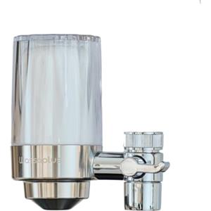 Wassaplus® Super Core: Filtro per rubinetto in acciaio inox - Purificatore d'acqua ecologico - Rimuove cloro, batteri, ossido, microplastiche e migliora il gusto dell'acqua