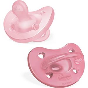 CHICCO Gommotto Silicone Rosa 6-16 Mesi - 2 Pezzi Extra Morbidi e Delicati