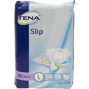 TENA Slip Maxi L - Pannolone a Mutandina per Incontinenza - 10 Pezzi con Tecnologia ConfioAir