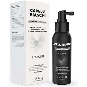 Labo Lozione di Proseguimento Uomo 100 ml - Favorisce la Melanina e Contrasta i Capelli Bianchi