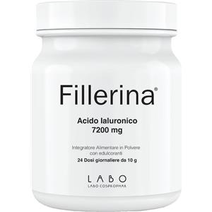 Labo Fillerina Integratore Alimentare Acido Ialuronico 7200 mg - Idratazione e Tonicità della Pelle, Barattolo da 240 g