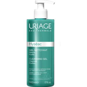 Uriage Hyseac Gel Detergente Purificante 500 ml - Gel per pelli grasse e a tendenza acneica, senza sapone, pH fisiologico