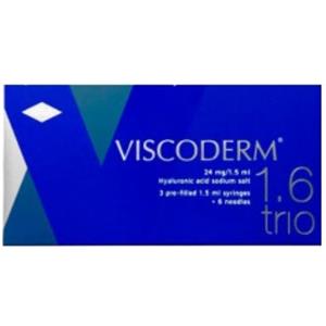 Viscoderm Trio 1.6% - 3 Siringhe Preriempite da 1,5 ml di Acido Ialuronico Biorivitalizzante