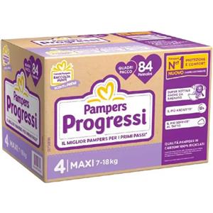 Pampers Progressi Pannolini 4 Maxi 7-18kg - 84 pz