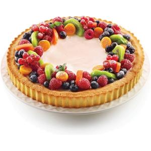 Silikomart Stampo in Silicone Crostata Ø 26 cm - Antiaderente, Volume 1,3 l, Con Safe Ring, Made in Italy