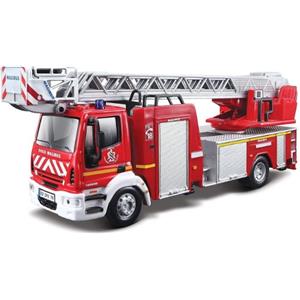 Burago Veicolo in Miniatura Vigili del Fuoco 1:50 - Altezza 7,5 cm, Lunghezza 14 cm, Larghezza 6,5 cm