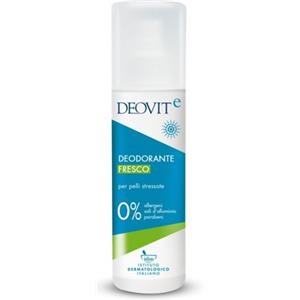 ABC Farmaceutici Deovit Deodorante Fresco 100ml - Spray Ecologico per Pelli Stressate, Privo di Sali d'Alluminio