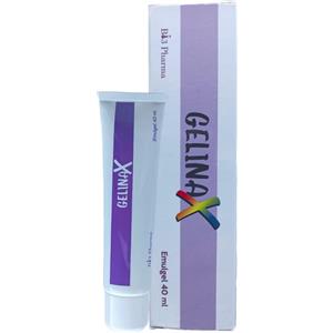 BI3 Pharma GELINA X Emulgel 40ml - Aloe Vera, Acido Ialuronico, Olio di Melaleuca e Propoli per Pelle Irritata, Acne e Dermatiti