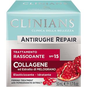 Clinians Antirughe Repair Crema Viso Rassodante con Collagene e Estratto di Melograno SPF 15 - 50 ml