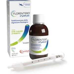 CANDIOLI Florentero Complex 60 ml - Integratore per Cani e Gatti, Supporto Digestivo per Adulti e Cuccioli