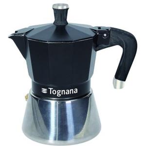 Tognana Caffettiera Sphera 6 Tazze in Alluminio con Rivestimento Xyflon e Design Moderno
