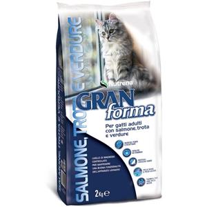 Nutrena Gran Forma Cibo Secco per Gatti Adulti con Salmone, Trota e Verdure - 2 kg