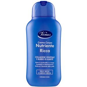 Venus Crema Corpo Collagene Vegetale 250 ml - Idratante, Tonificante e Rimuove Impurità