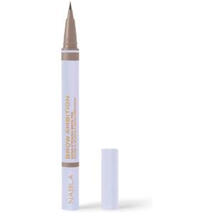 NABLA Brow Ambition Micro-stroking Brow Pen Black Brown - Penna per sopracciglia a lunga tenuta con punta sottilissima