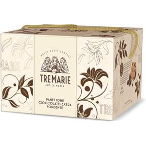 Tre Marie Panettone Tre Marie Cioccolato Extra Fondente Pasticceria d'Eccellenza 900 g