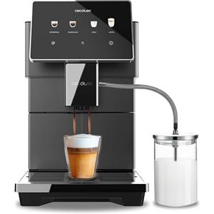 Cecotec Macchina da Caffè Superautomatica Cremmaet Tempo. Macchina da Caffè Superautomatica con Schermo TFT da 7", 13 Ricette di Caffè, 6 Profili Utente, 1350 W di Potenza, 19 Bar di Pressione