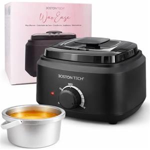Boston Tech Scaldacera Professionale 500 ml Boston Tech HR101 - Scaldacera Elettrico con Controllo Temperatura, Contenitore Rimovibile in Alluminio, Fornetto per Ceretta Casa e Salone