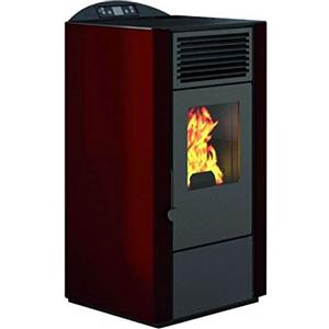 EVA CALOR - Stufa a Pellet Lory Potenza Termica 9 kW Colore Rosso