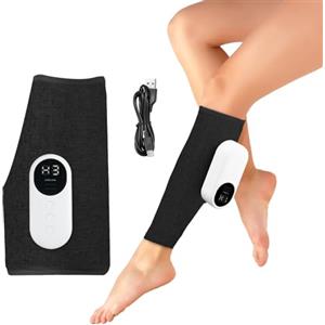 AOGOE Massaggiatore per Gambe, Massaggiatore per Polpacci con 3 Modalità e 3 Intensità, Massaggiatrice Cordless Ricaricabile per Polpaccio e Caviglie, Rilassamento Muscolare, Regalo per Papà（1pcs）