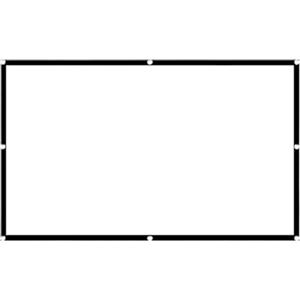 Generico Schermo per proiettore da 100 pollici - Proiettore bianco antipiega, cinema all'aperto, display pieghevole e antipiega, viewport portatile 16: 9 | Videoproiettore bifacciale per intrattenimento all'