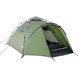 Lumaland Tenda Da Campeggio | 3-4 Person Family Tenda | Interne 210x210x120 cm | Impermeabile & antivento | Ideale come campeggio, festival e tenda da viaggio | Ultraleggero & robusto [Verde]