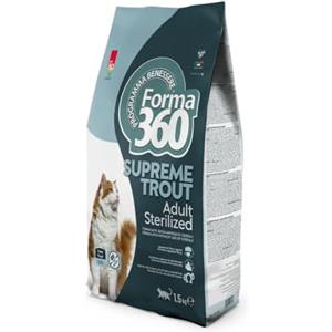 Forma 360 Crocchette per Gatti Sterilizzati alla Trota Senza Cereali - Supreme Trout Adult - Forma360 -1,5 Kg