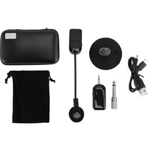 FILFEEL Microfono per Strumento Wireless 2.4G per Fisarmonica Chitarra Sassofono, Pickup Microfono Wireless per Sassofono, Microfono a Condensatore Unidirezionale, qualità HiFi, Distanza