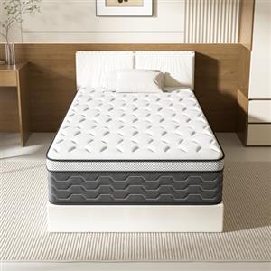 TEENO Materasso singolo 80x190,Sospensore 30 cm, Materasso a Molle e Schiuma, Materasso 80 x 190, 7 zone, Insacchettate, Confortevole e Traspirante,Durezza Media,Certificazione OEKO-TEX