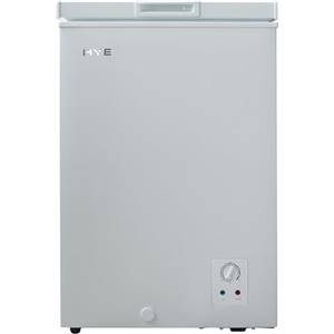 HYE Congelatore a cassa bianco da 96 litri, design compatto indipendente, unità leggera 20 kg, funzionamento silenzioso 42 dB, adatto per garage e ripostigli - RF01CF96W24