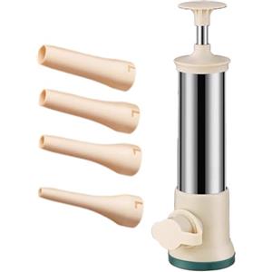 Yulokdwi Macchina per salsicce manuale, macchina per riempire salsicce,Riempitrice per carne per salsicce - Insaccatrice per carne in acciaio inossidabile, macchina per salsicce manuale, strumento per