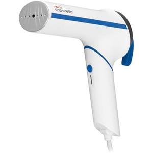 Polti Vaporella Vertical Styler GSM50B, Ferro da Stiro Verticale Portatile con Manico Pieghevole, Riscaldamento in 30 Sec, Bianco e Blu