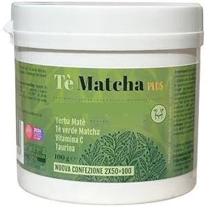 ALOHALABS Tè Matcha Premium in Polvere - 100 g - Tè Verde Matcha con Taurina e Vitamina C - Bevanda in polvere